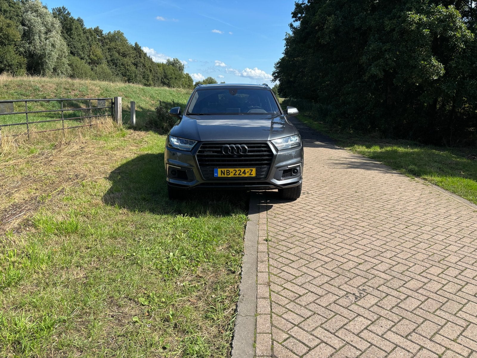Audi Q7 3.0 TDI 259pk E-tron Quattro Tiptronic 2016 Grijs, Auto's, Automaat, 258 pk, 2420 kg, Particulier