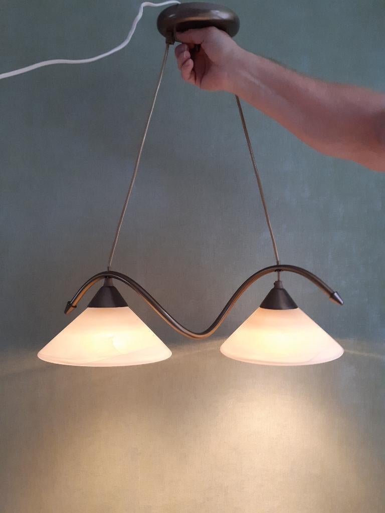 MOET NU WEG Steinbauer Plafond Hanglamp, Ophalen, Gebruikt, Glas