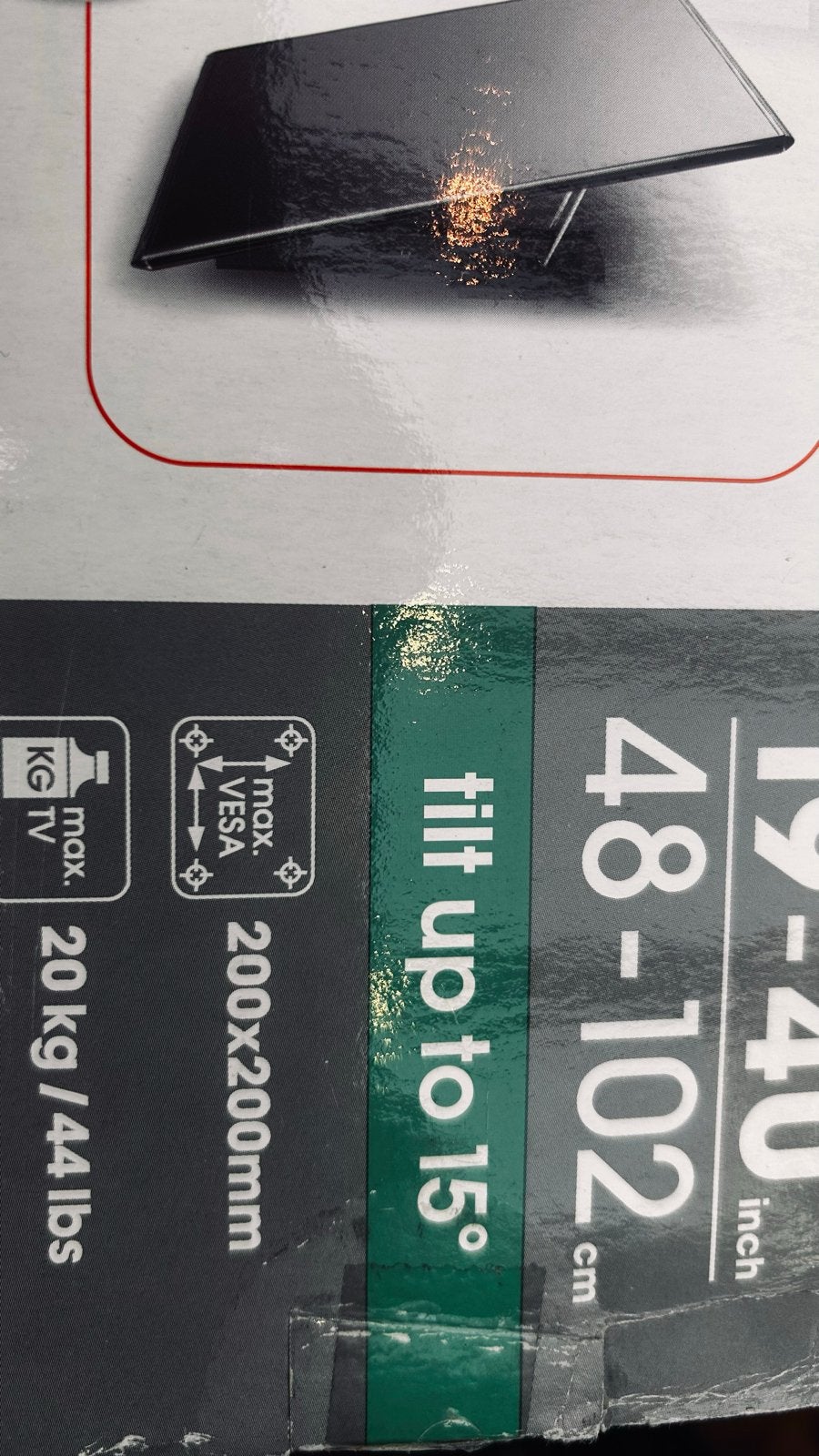 Vogel's BASE 15 S Tilt TV Muurbeugel 19-40 inch, Ophalen of Verzenden, Nieuw