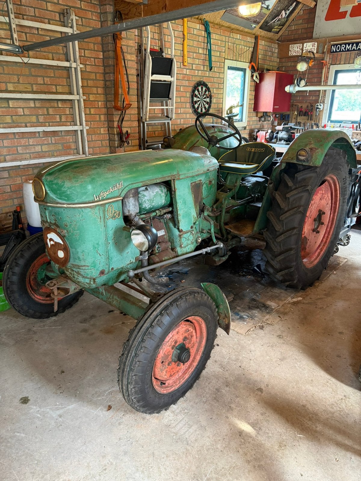 Deutz d30, Ophalen, Oogstmachine