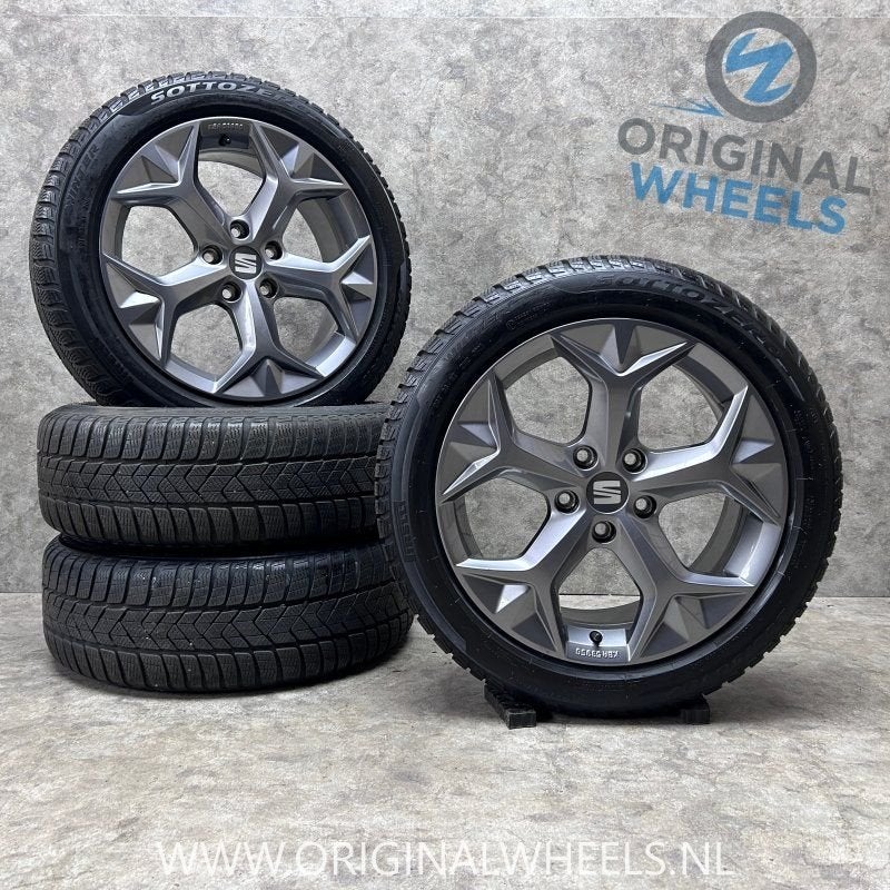 17 inch originele velgen + winterbanden Seat Leon 575071497H