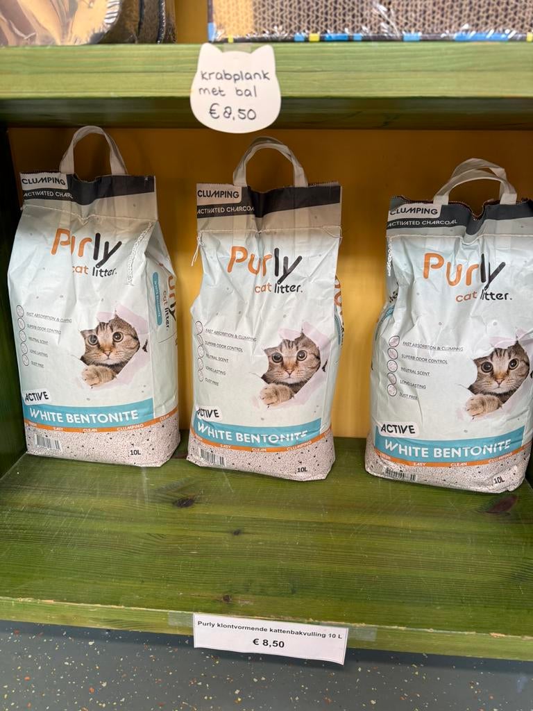 Purly kattengrit active 10l €8,50, Ophalen, Nieuw