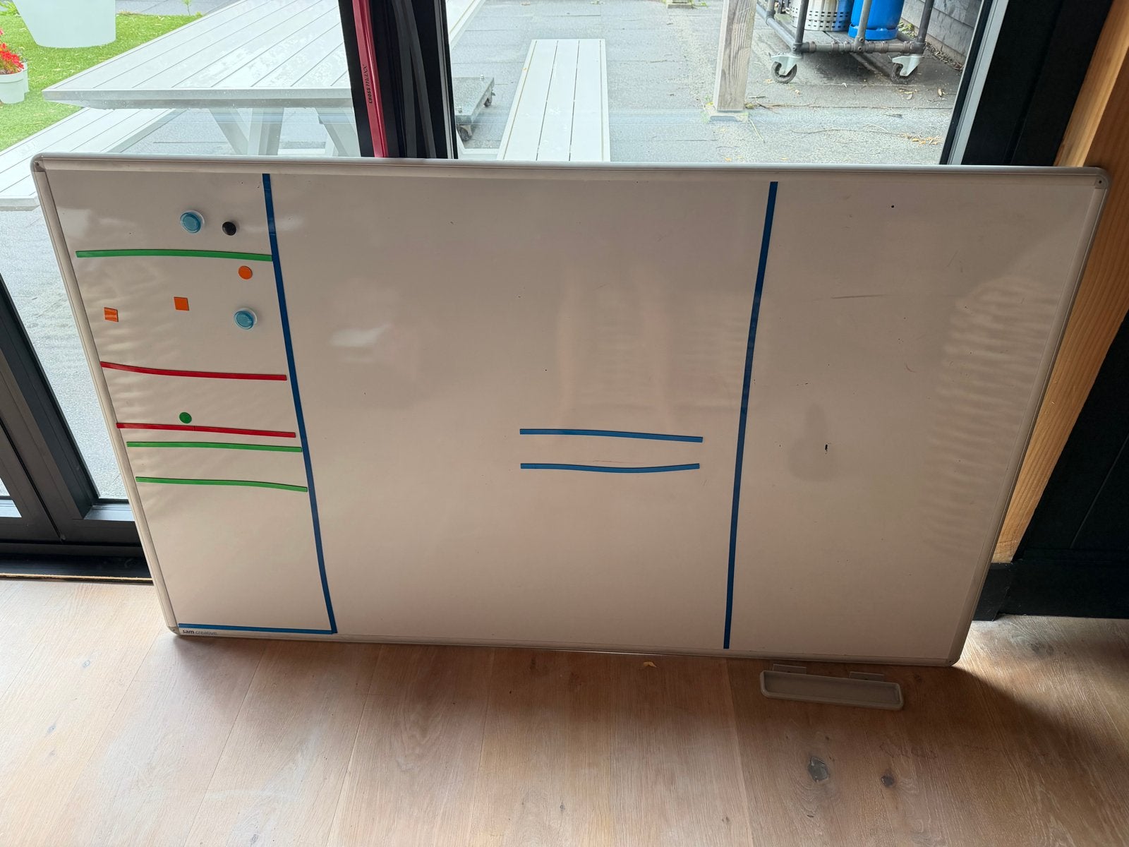 Whiteboard 150 x 90 cm, Ophalen, Gebruikt, Overige typen