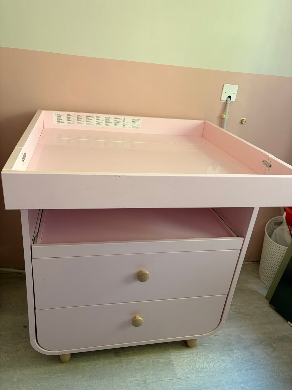 Ikea roze commode, Ophalen, Gebruikt, 50 tot 70 cm, 75 tot 100 cm