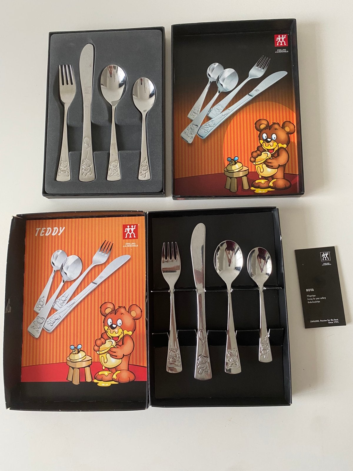 In de originele doos met beschrijving: Zwilling Teddy, Huis en Inrichting, Keuken | Bestek, Ophalen of Verzenden, Nieuw, Rvs of Chroom