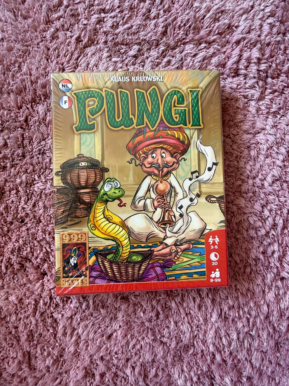 Pungi bordspel van 999 Games, nieuw in folie, Hobby en Vrije tijd, Drie of vier spelers, Ophalen of Verzenden, Nieuw