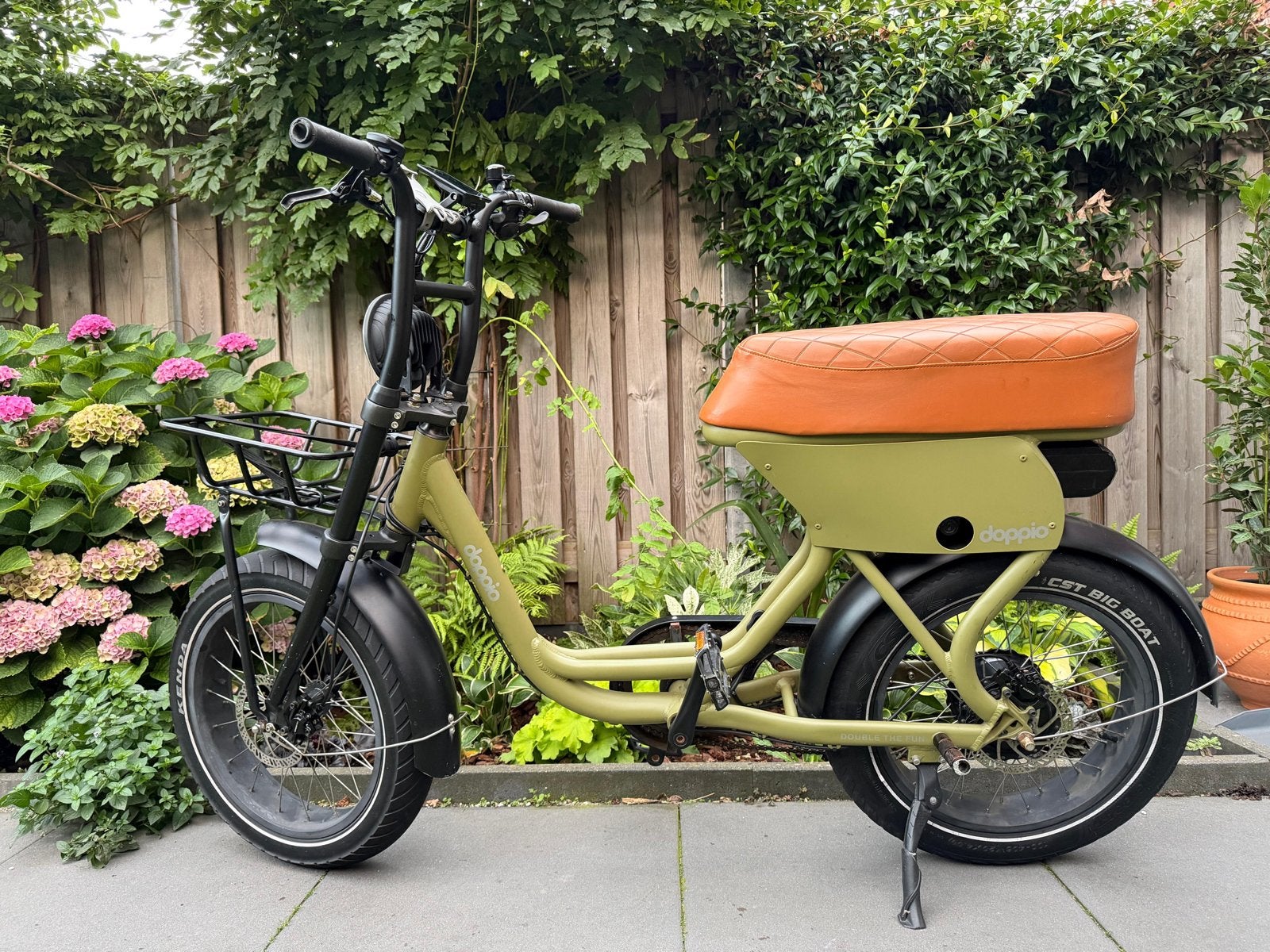 Doppio elektrische fiets, Gebruikt, Minder dan 47 cm, 50 km per accu of meer, Ophalen