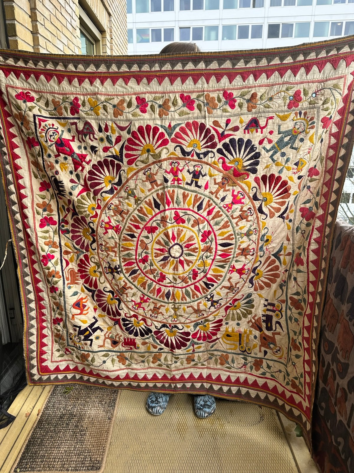 Unieke Indiase Textiel Collectie - Vintage & Handgemaakt, Ophalen of Verzenden