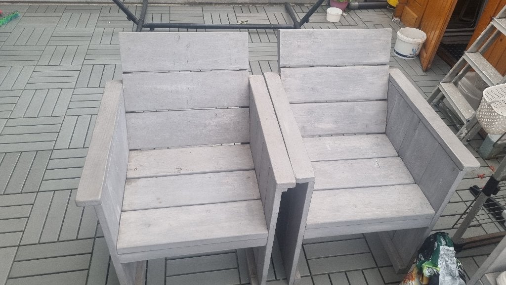 Tuinset steiger hout, Ophalen, Gebruikt, Hout, Overige typen