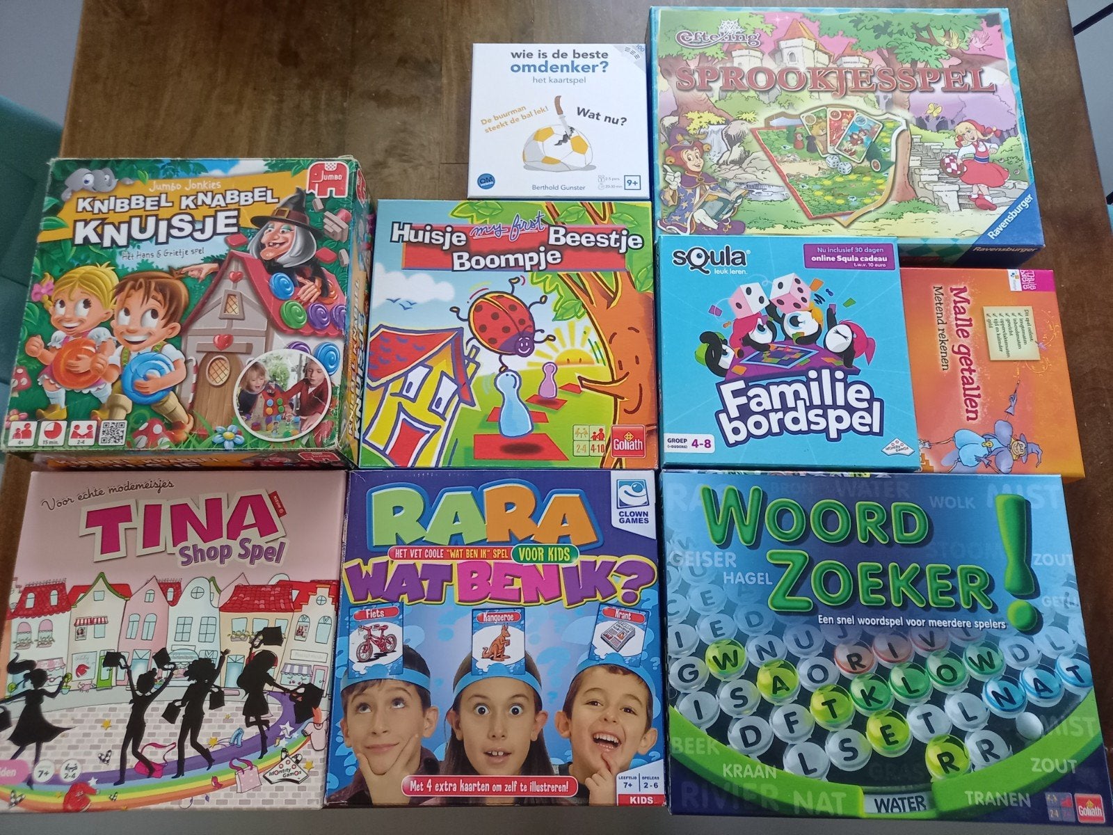 Diverse Spelletjes: Bordspellen en Meer (9 stuks), Vijf spelers of meer, Ophalen of Verzenden, Gebruikt