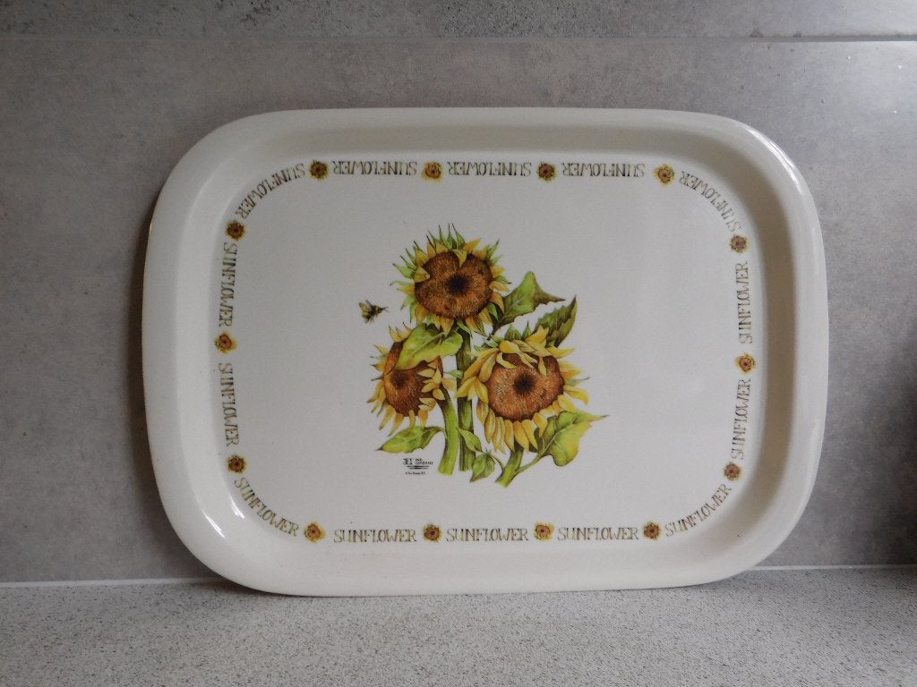 Dienblad 36,5x26 cm. Sunflower Helianthus JET by ter Steege, Kunststof, Ophalen of Verzenden, Dienblad, Rechthoekig