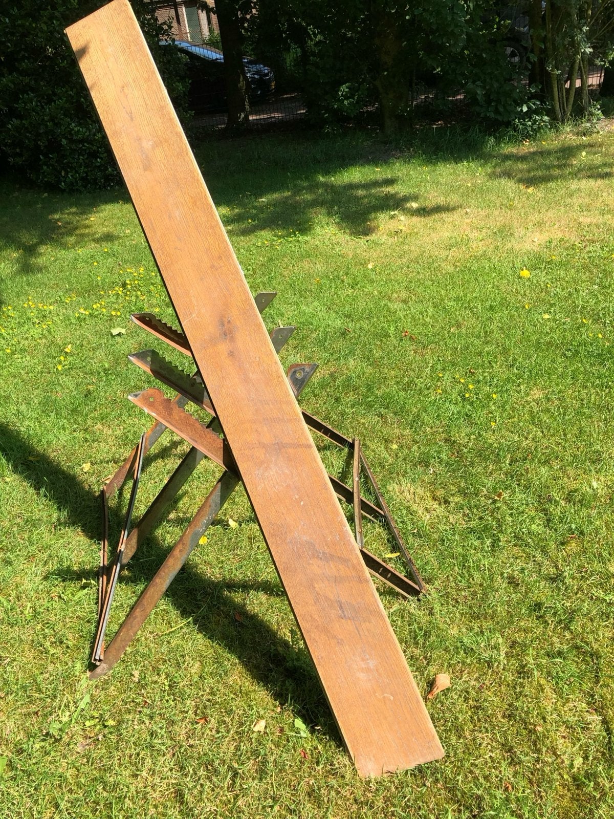 Planken (vloerplanken eiken), Doe-het-zelf en Verbouw, Hout en Planken, Ophalen, Gebruikt, Minder dan 25 mm, Eiken