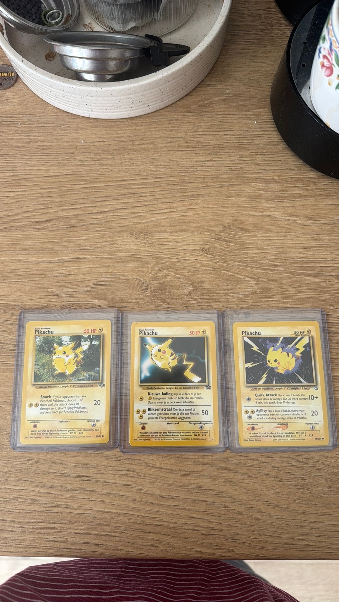 Vintage pikachu pokemon kaarten, Ophalen, Zo goed als nieuw, Meerdere kaarten