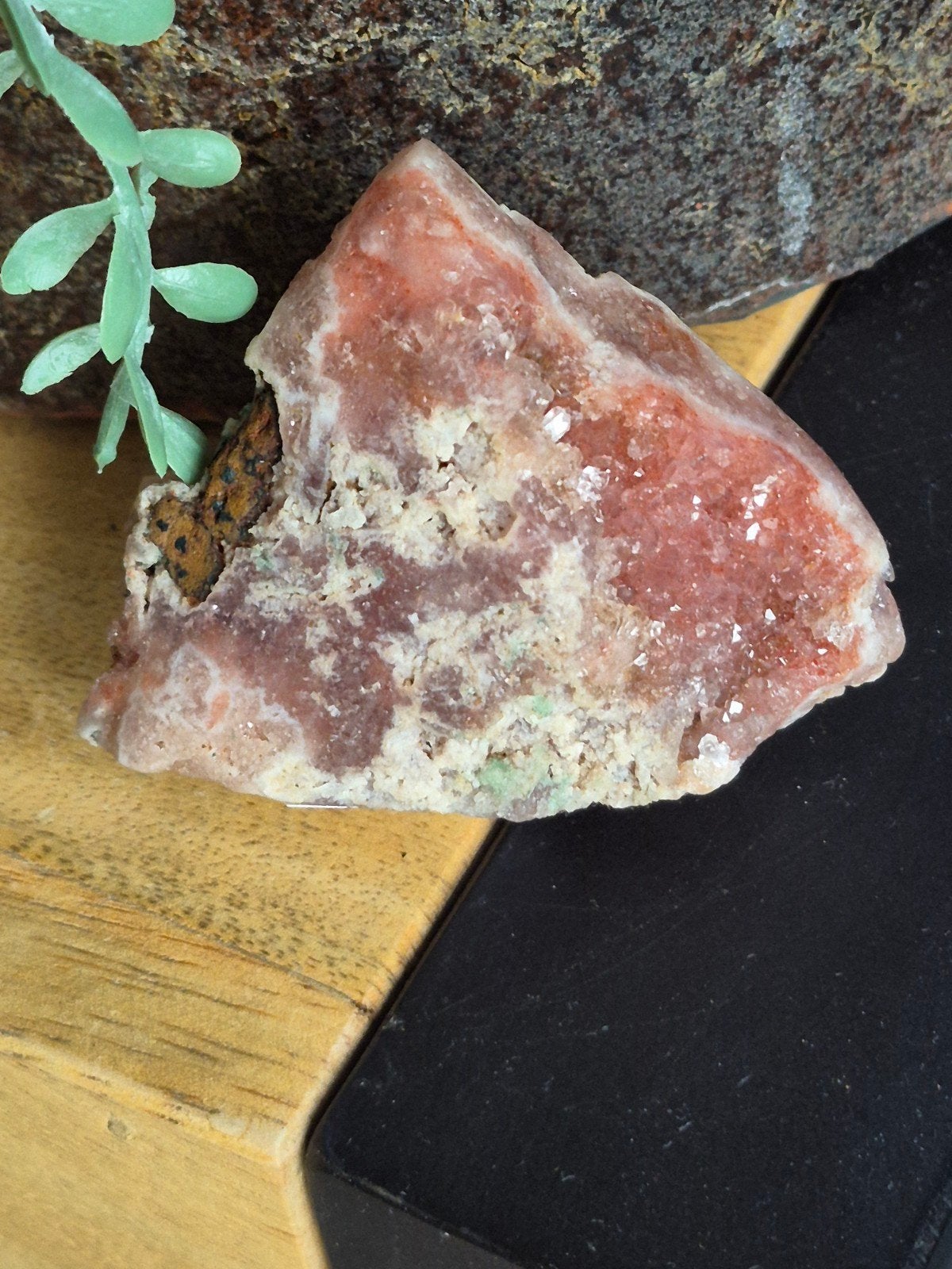 roze chalcedoon sculptuur, Ophalen of Verzenden