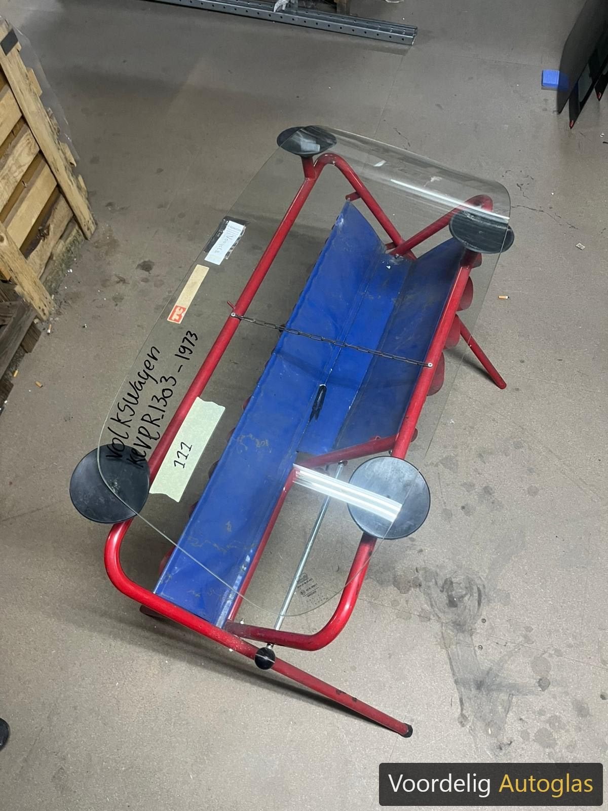 VW 1303 KEVER CAB RIO 72 - 80 VOORRUIT GELAAGD GROEN, -, Volkswagen, -, Nieuw