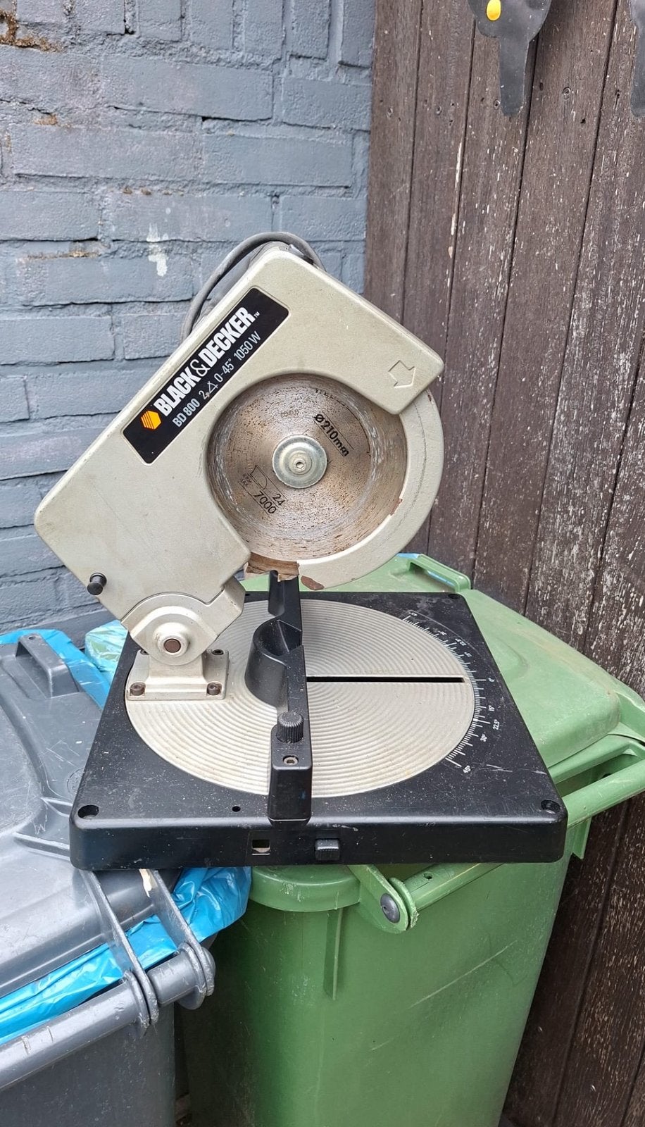 Afkortzaag, Doe-het-zelf en Verbouw, Ophalen, Minder dan 30 mm, Gebruikt, Afkortzaag