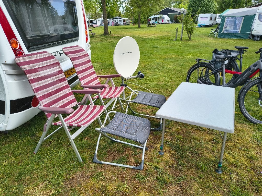 Kampeerstoelenset, Caravans en Kamperen, Ophalen, Gebruikt