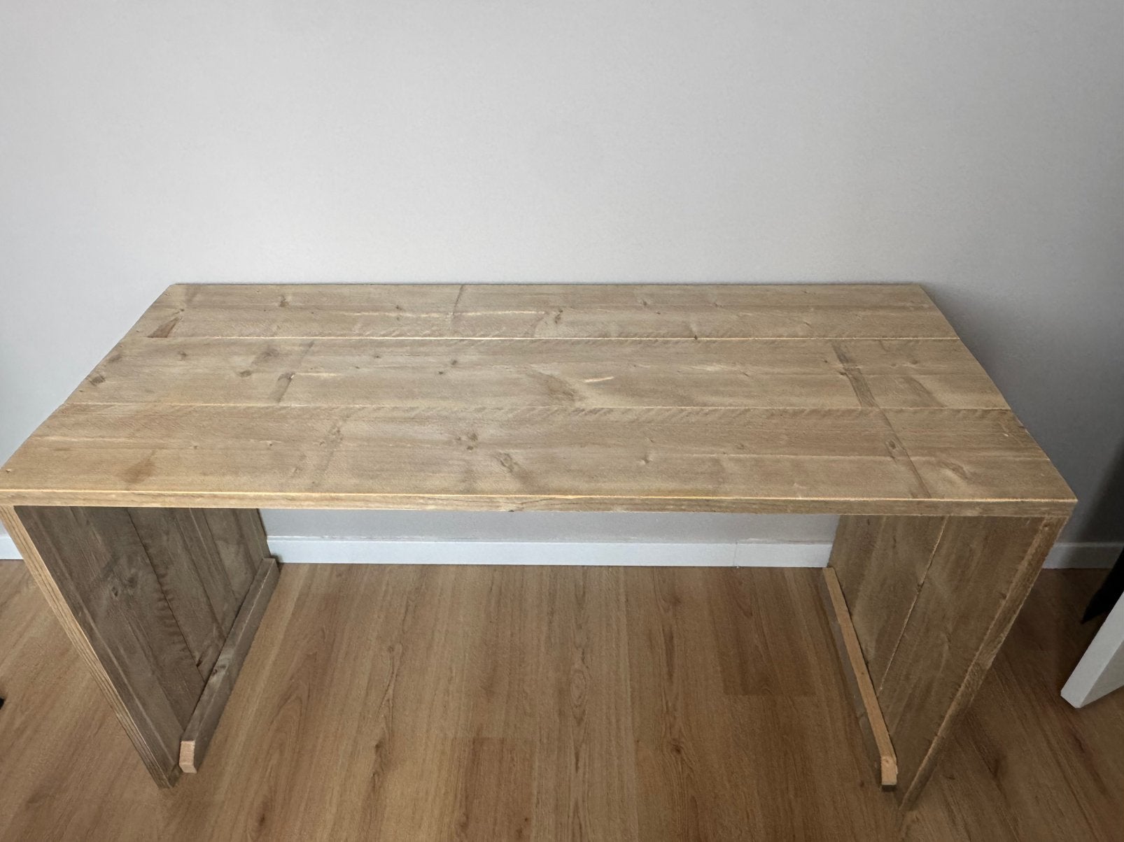 Handgemaakt Massief Houten Bureau, Ophalen, Zo goed als nieuw