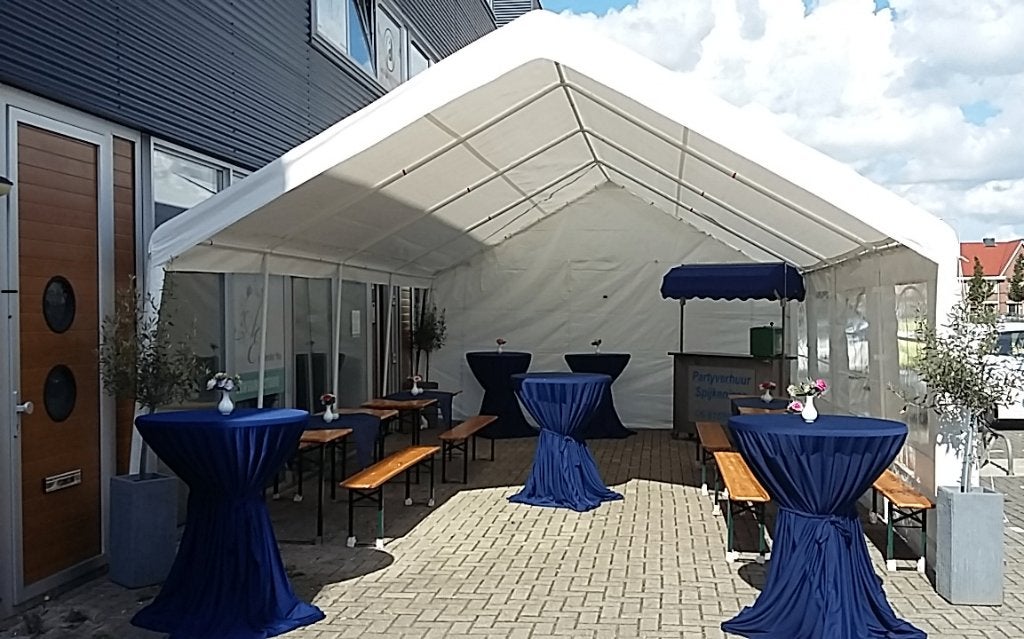 partytent 3x3 3x4 4x4 3x6 4x6 5x5 4x8 5x8 huren, Ophalen of Verzenden, Zo goed als nieuw, Overige