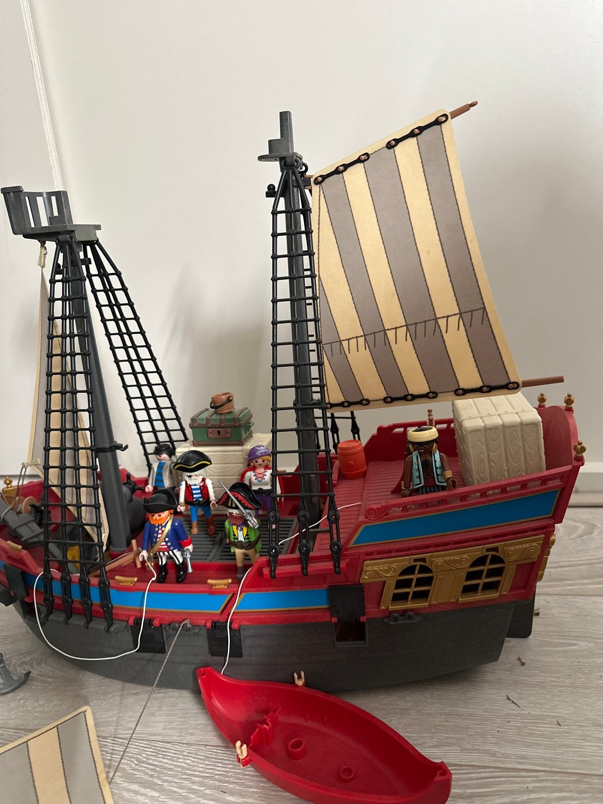 Playmobil Piratenschip 3840 met extra's, Ophalen, Pirates, Gebruikt, Complete set