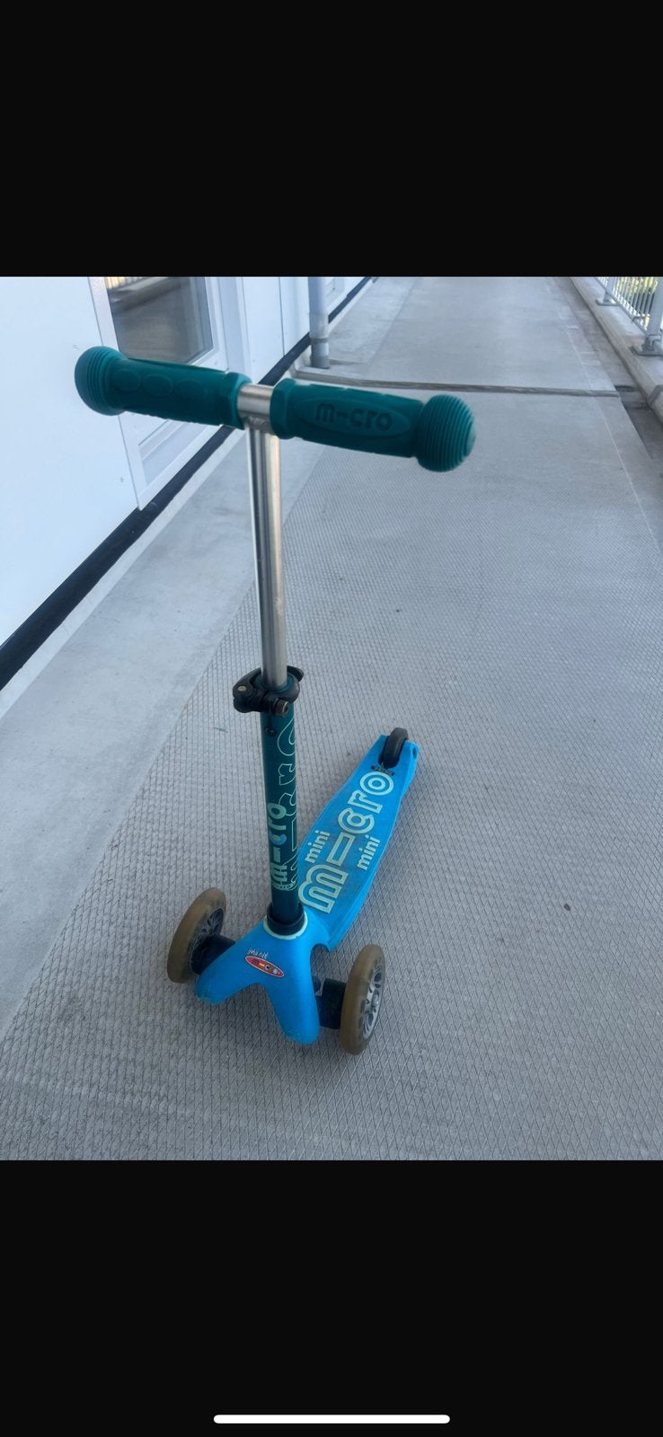Mini Micro step Deluxe - 3-wiel kinderstep - Aqua, Fietsen en Brommers, Steps, Gebruikt, Gewone step, Ophalen