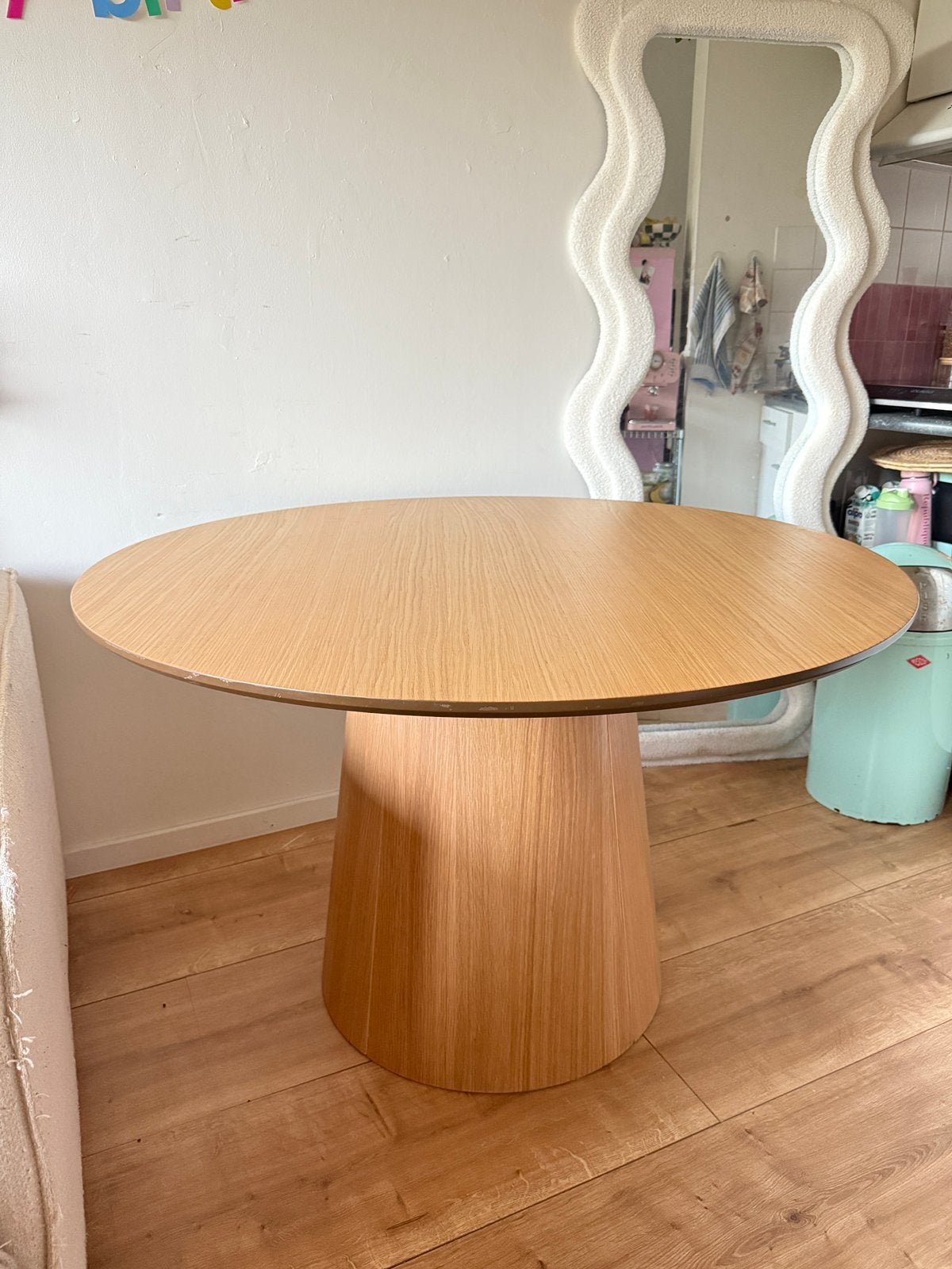 Jysk KLIPLEV 120 Eettafel, Ophalen, Zo goed als nieuw, Vijf personen of meer, 100 tot 150 cm