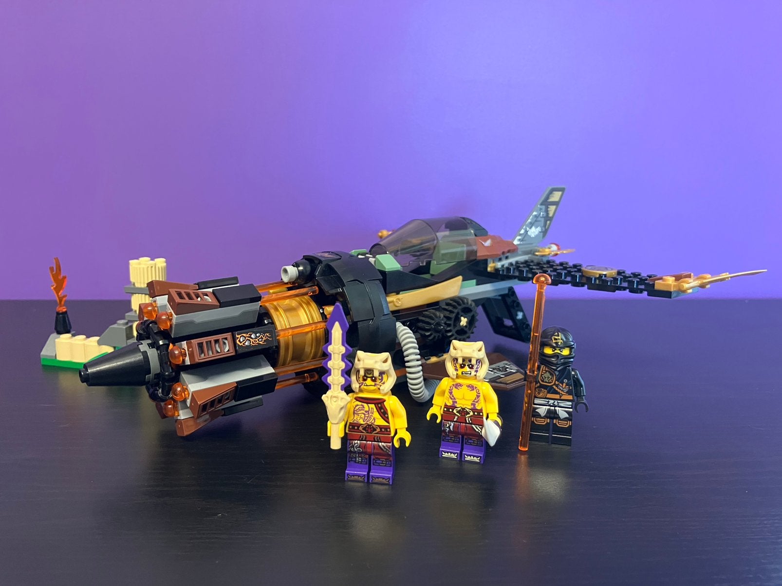 Lego Ninjago cole’s Boulder blaster (set 70747), Ophalen, Gebruikt