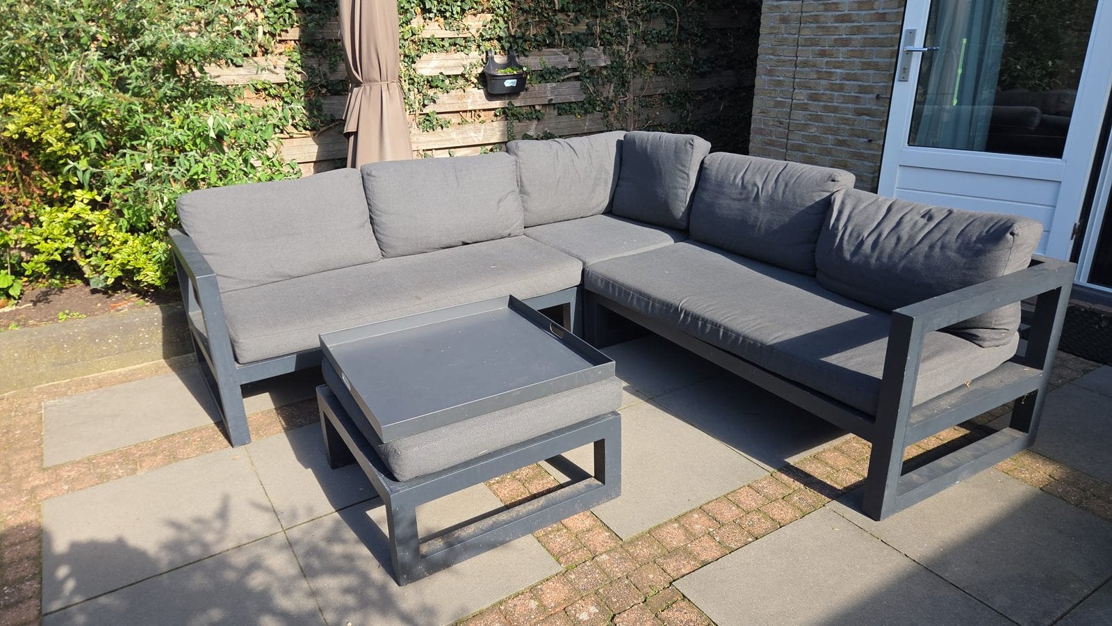 Lounge set, Ophalen, 5 zitplaatsen, Gebruikt, Bank