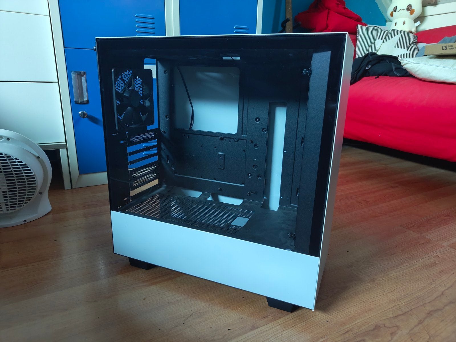 NZXT H510 PC Kast met 3 Fans - Wit, Computers en Software, Ophalen, Gebruikt