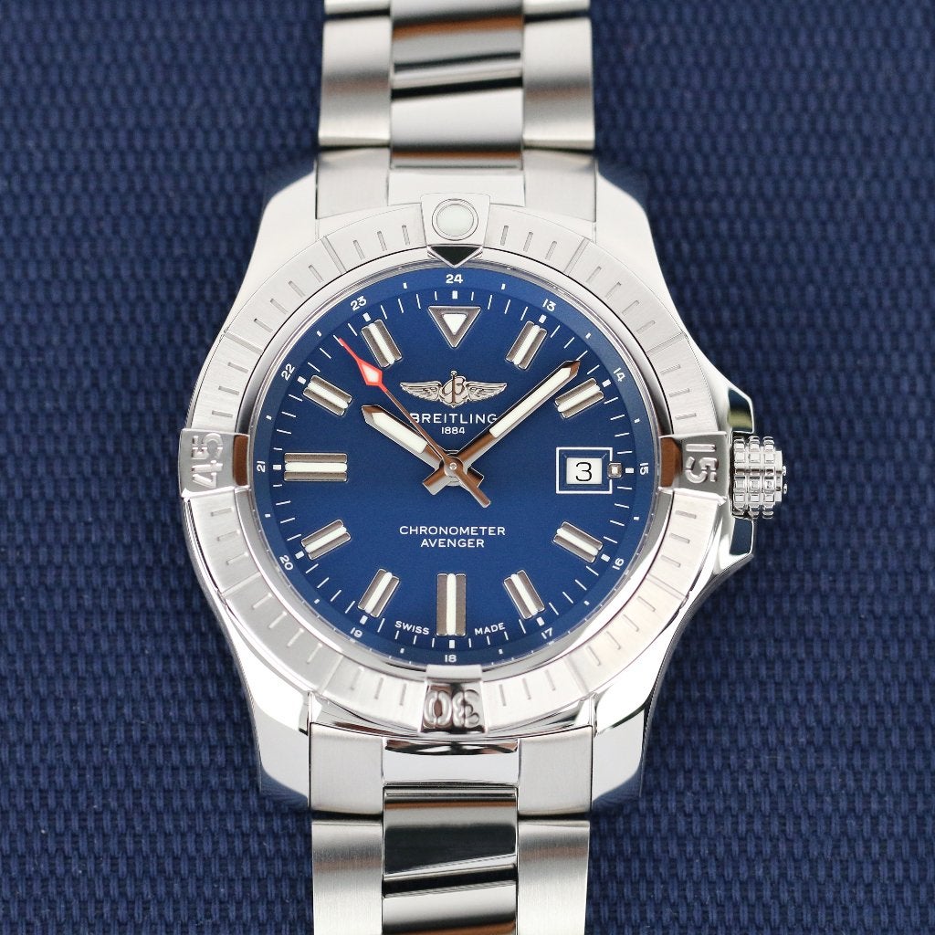 Breitling Avenger Automatic 43 (Zeer goed/ 2021), Staal, Staal, Breitling, Polshorloge