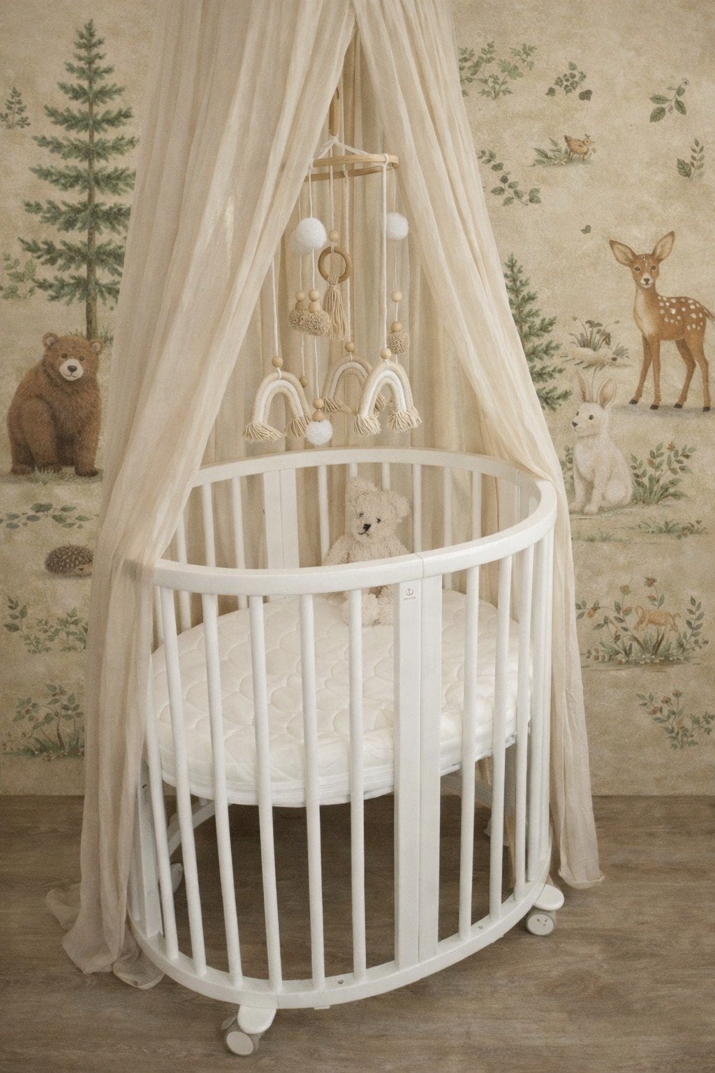 Prachtige Stokke Sleepi Mini WIEGJE Inclusief matras, Ophalen, Zo goed als nieuw, Wieg