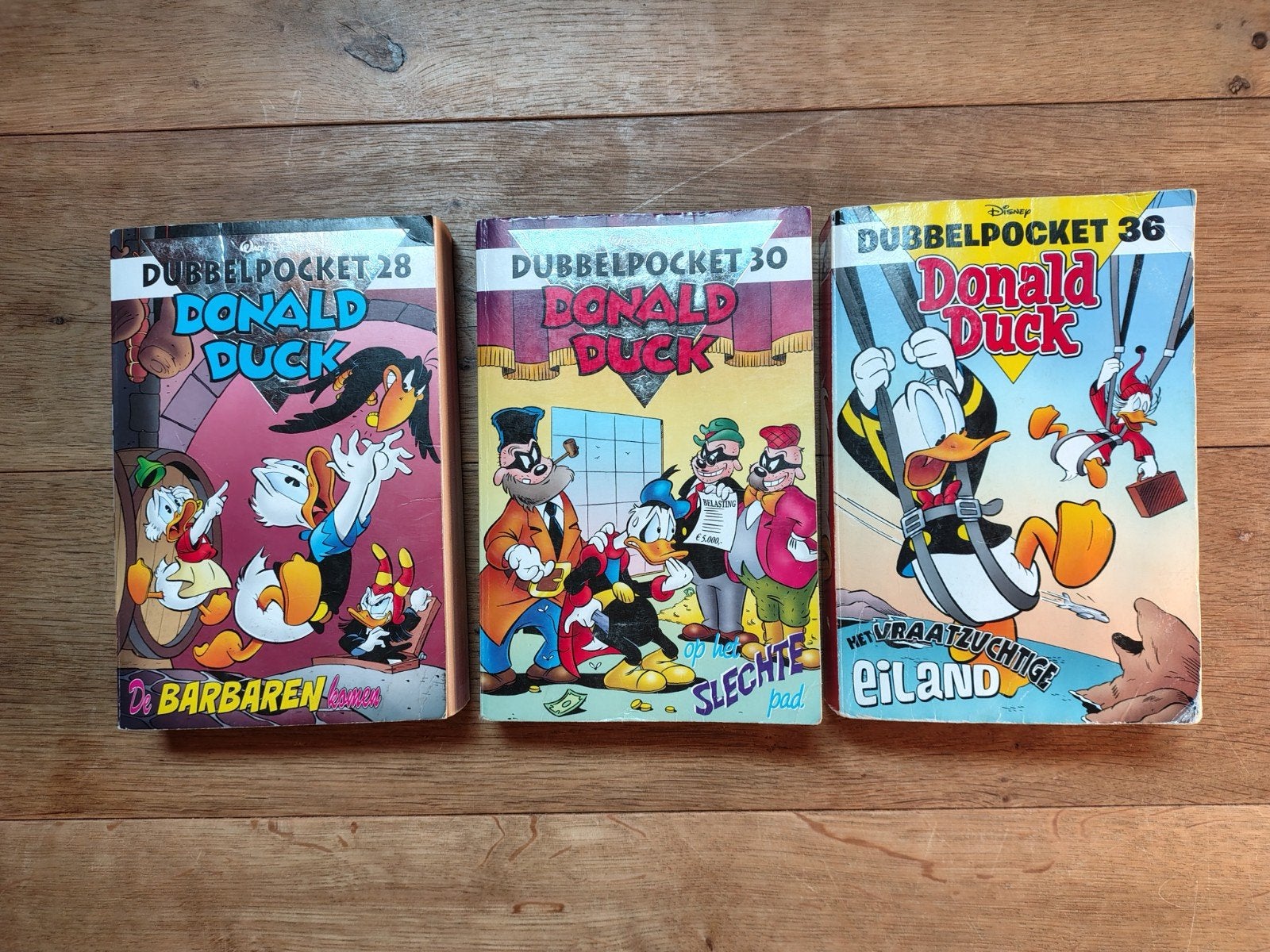 Leuk setje Donald Duck Dubbel Pockets, Meerdere comics, Ophalen of Verzenden, Gelezen, Europa