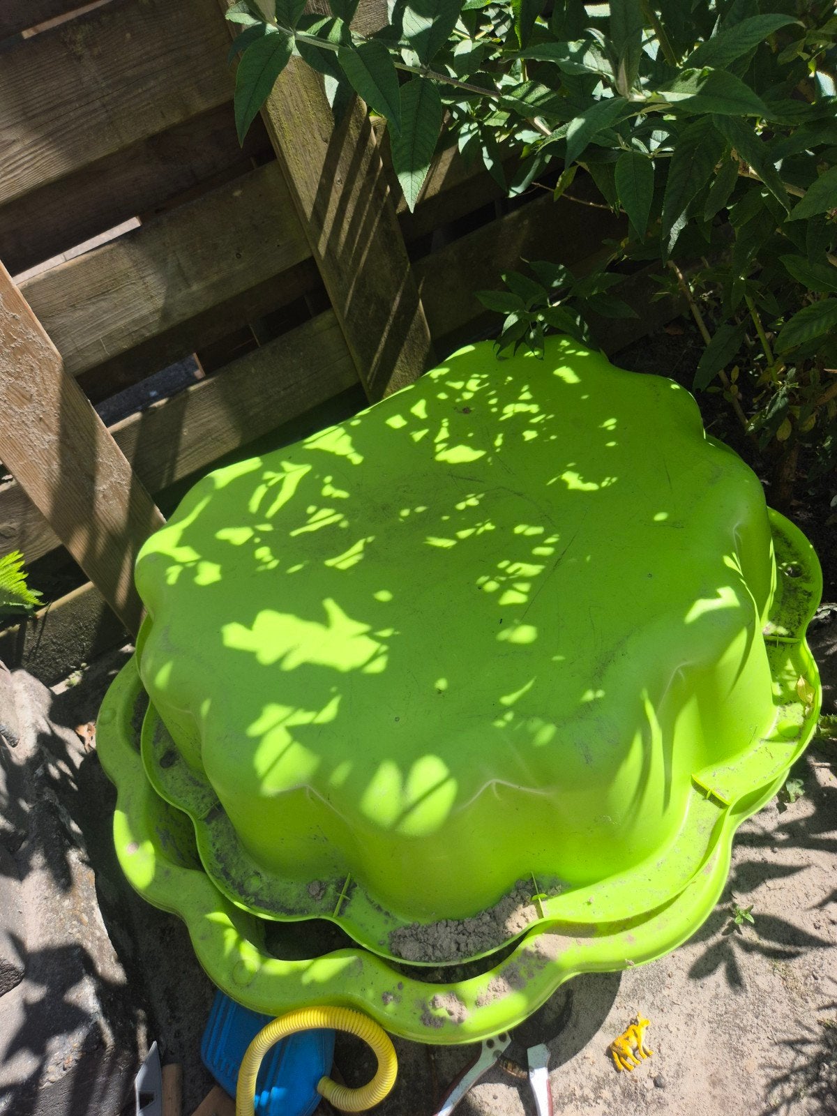 Zandbak/badje schelp groen, Ophalen, Gebruikt