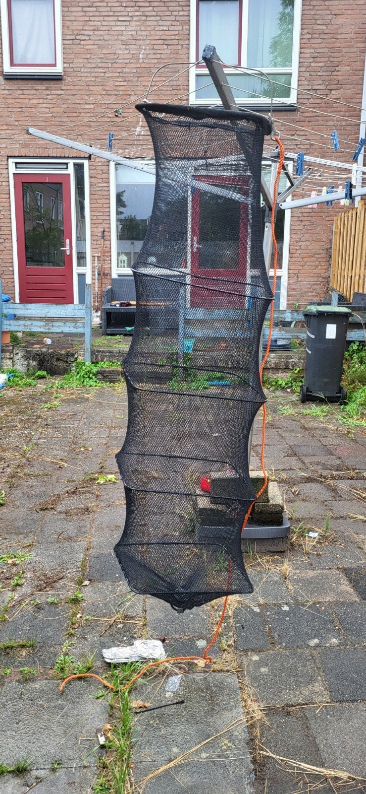 Visnet en tas, Ophalen of Verzenden, Gebruikt, Net of Fuik