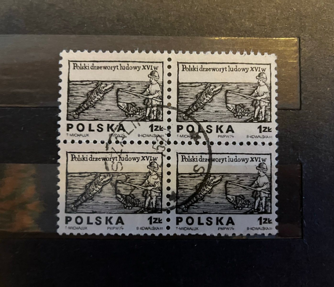 Polen Drzeworyt Ludowy gestempeld, Postzegels en Munten, Ophalen of Verzenden, Polen, Gestempeld