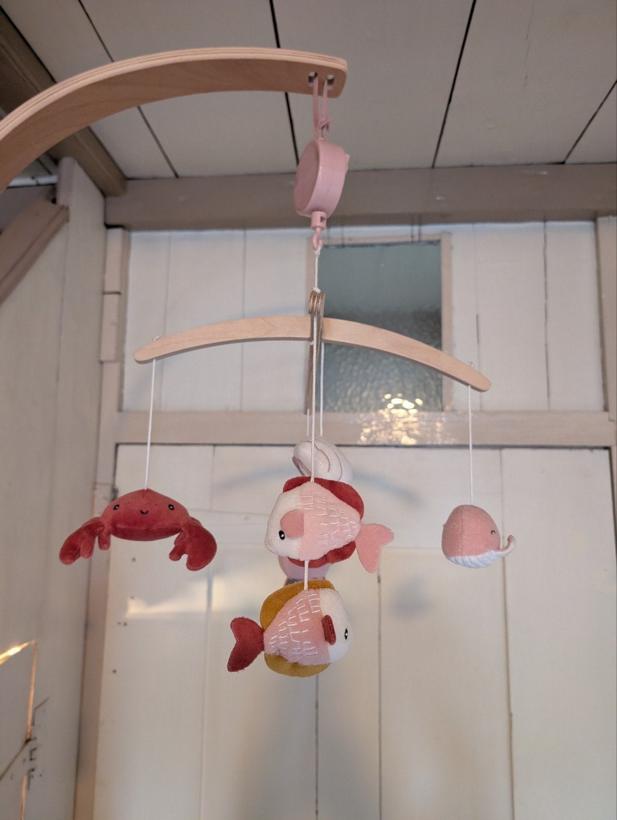 Little Dutch Houten Muziekmobiel Ocean pink, Ophalen, Zo goed als nieuw