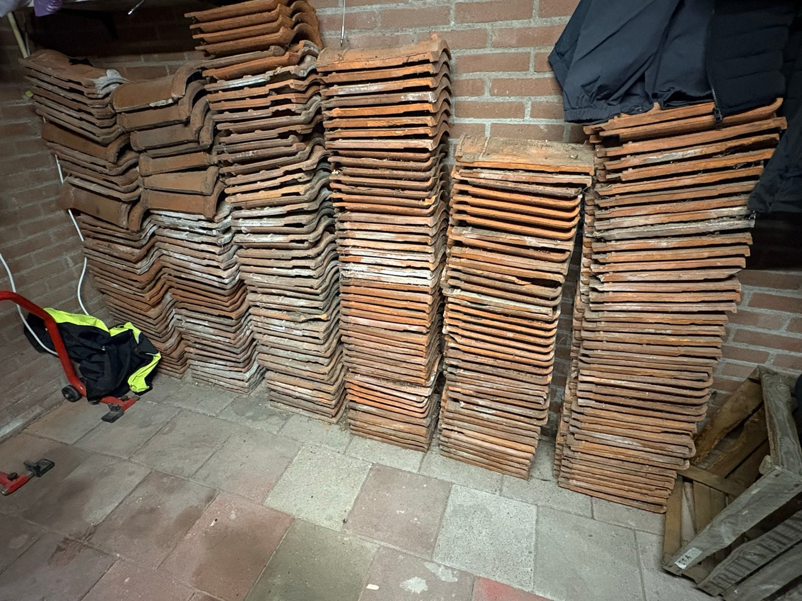 Sterreberg GOURTRA dakpannen - Made in Belgium, Doe-het-zelf en Verbouw, Dakpannen en Dakbedekking, Ophalen, Gebruikt, Steen of Klei