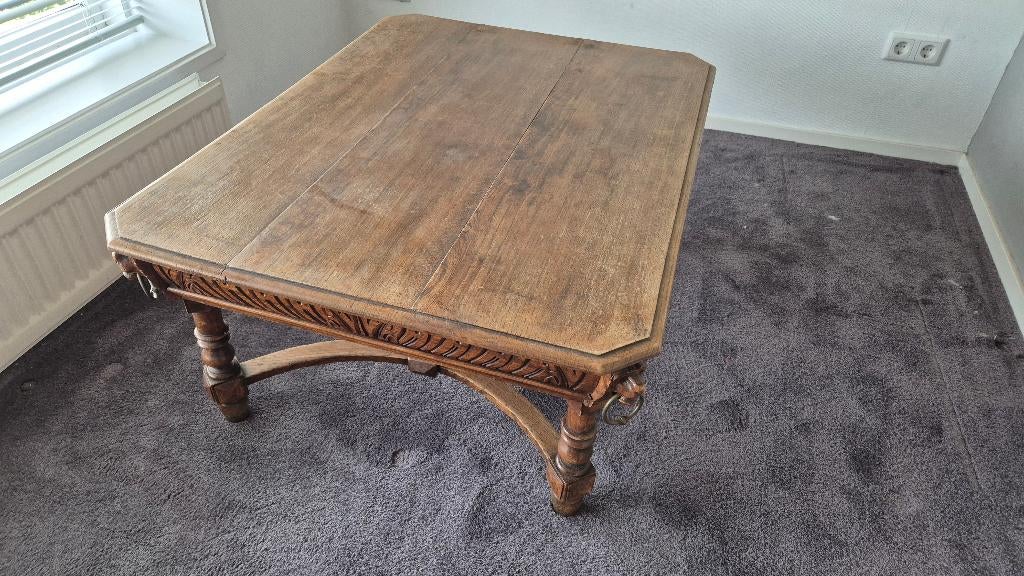 Antieke Mechelse salontafel, Antiek en Kunst, Ophalen