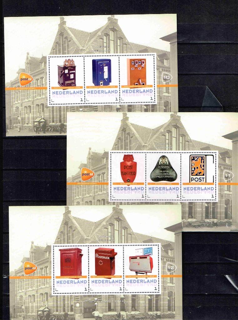 Postex 2014 2014 cpl 3 vel 3 persoonlijke zegels1 /2.8, Verzenden, Na 1940, Postfris