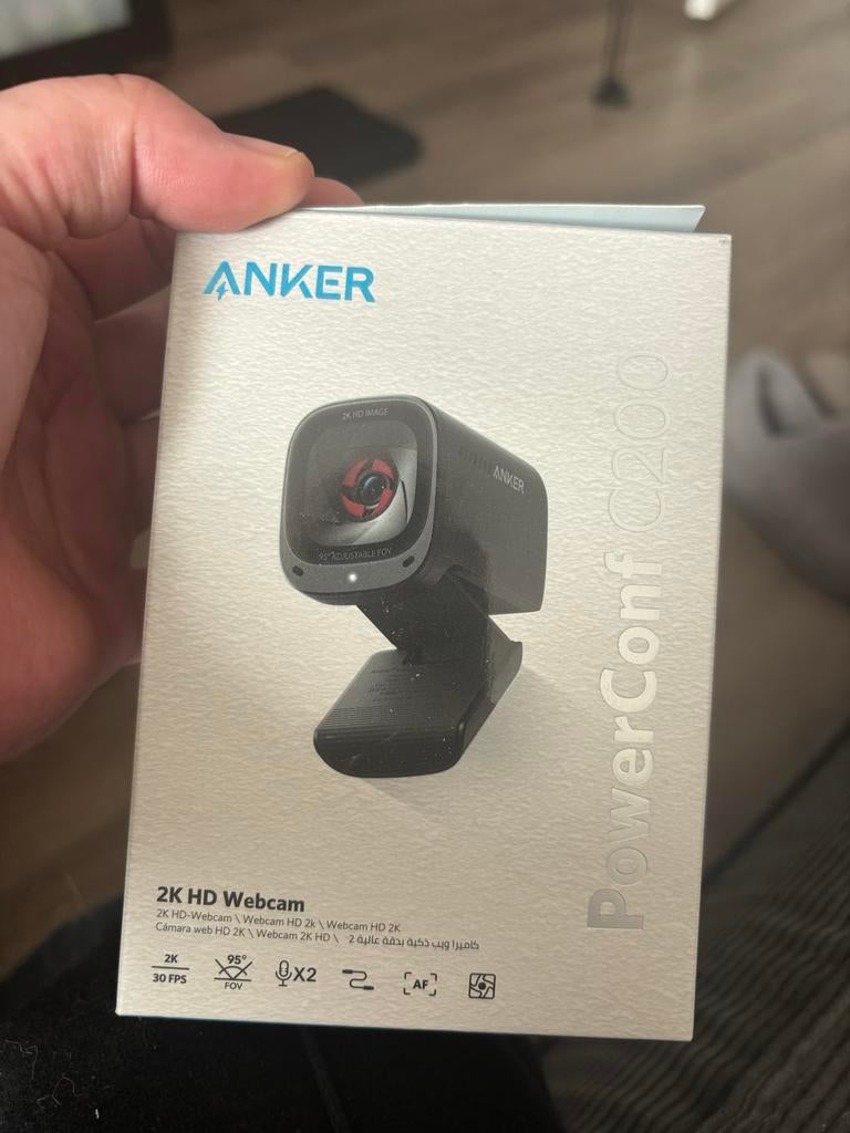 Anker Webcam 2K HD Image, Nieuw, Ophalen of Verzenden, Windows, Monitorclip