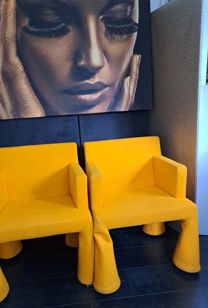 Moooi VIP Chair Marcel Wanders Geel - Expo 2000 Hannover, Ophalen, Gebruikt, Overige kleuren, Stof