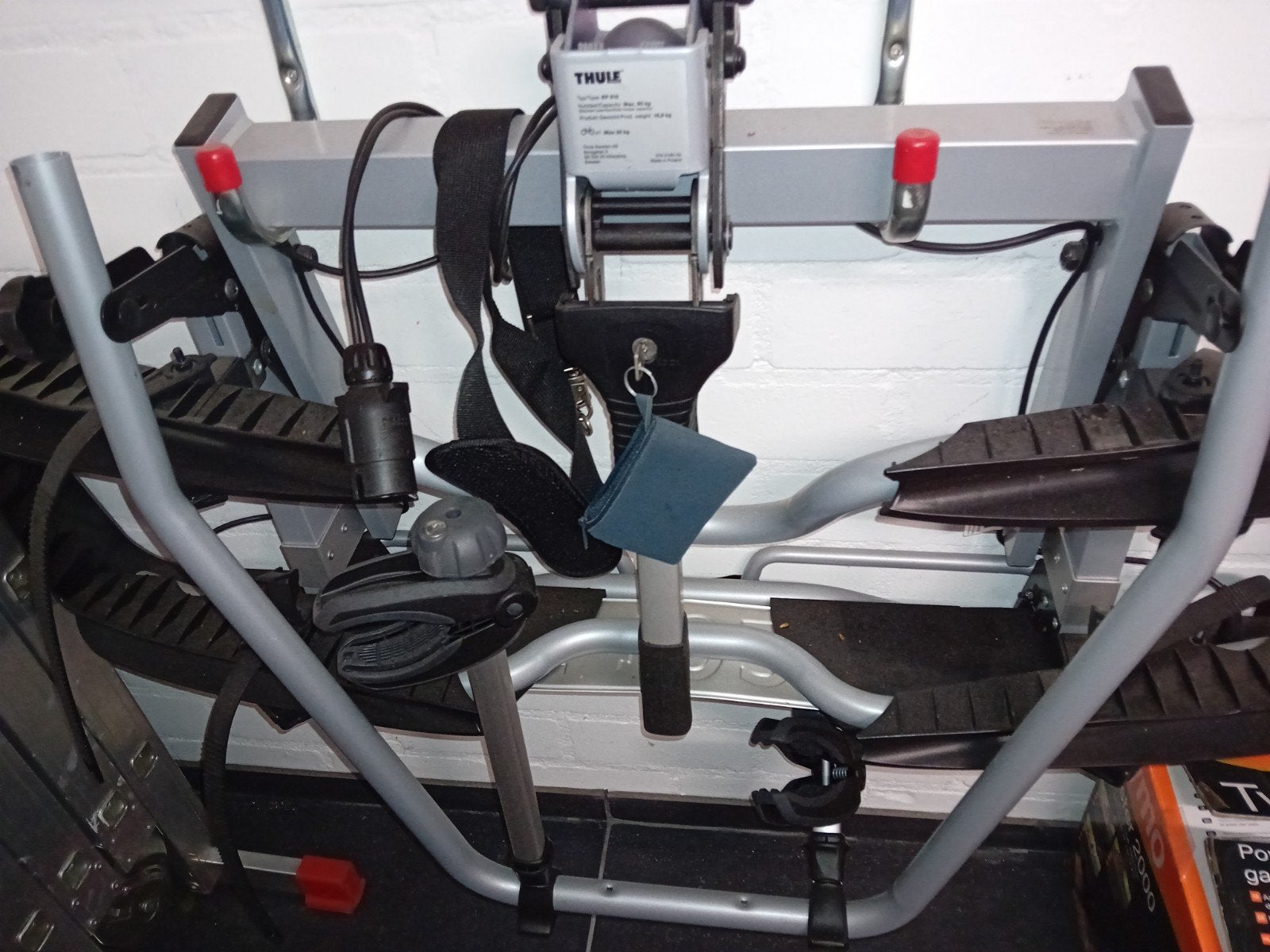 Electrische fietsendrager voor 2 Electrische fietsen, Auto diversen, Fietsendragers, Ophalen, Zo goed als nieuw, Trekhaakdrager