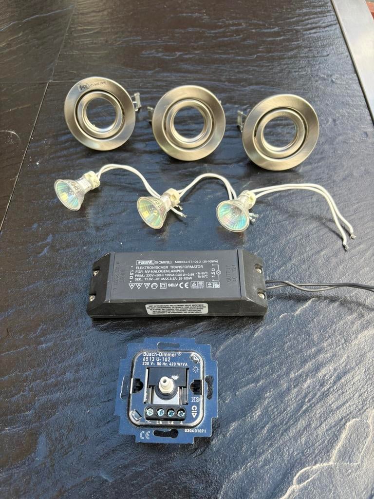 Dimmer Busch Jaeger, trafo, lampjes, Ophalen, Gebruikt