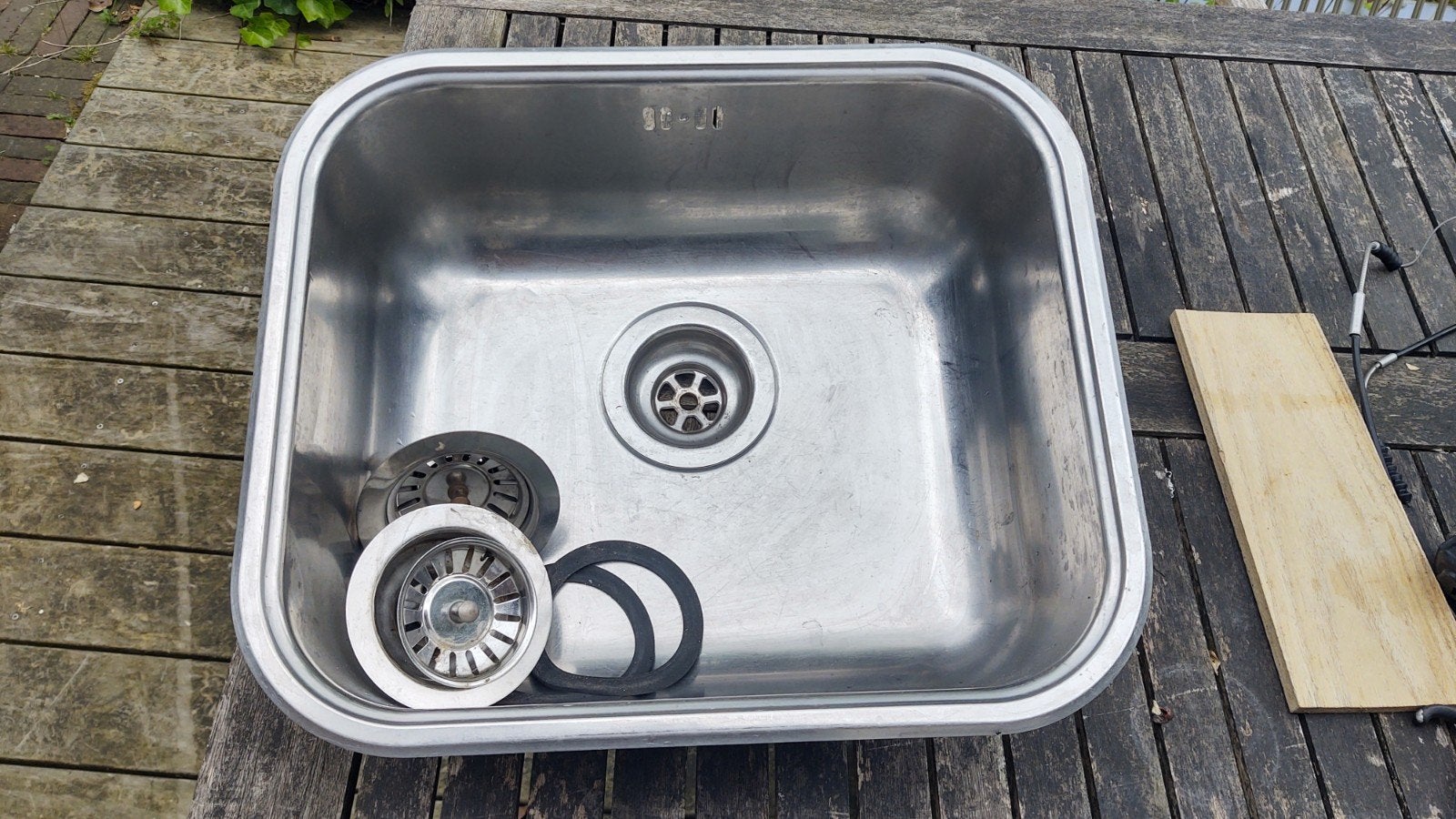 gootsteen RVS, Ophalen, Minder dan 50 cm, Gebruikt, Minder dan 25 cm
