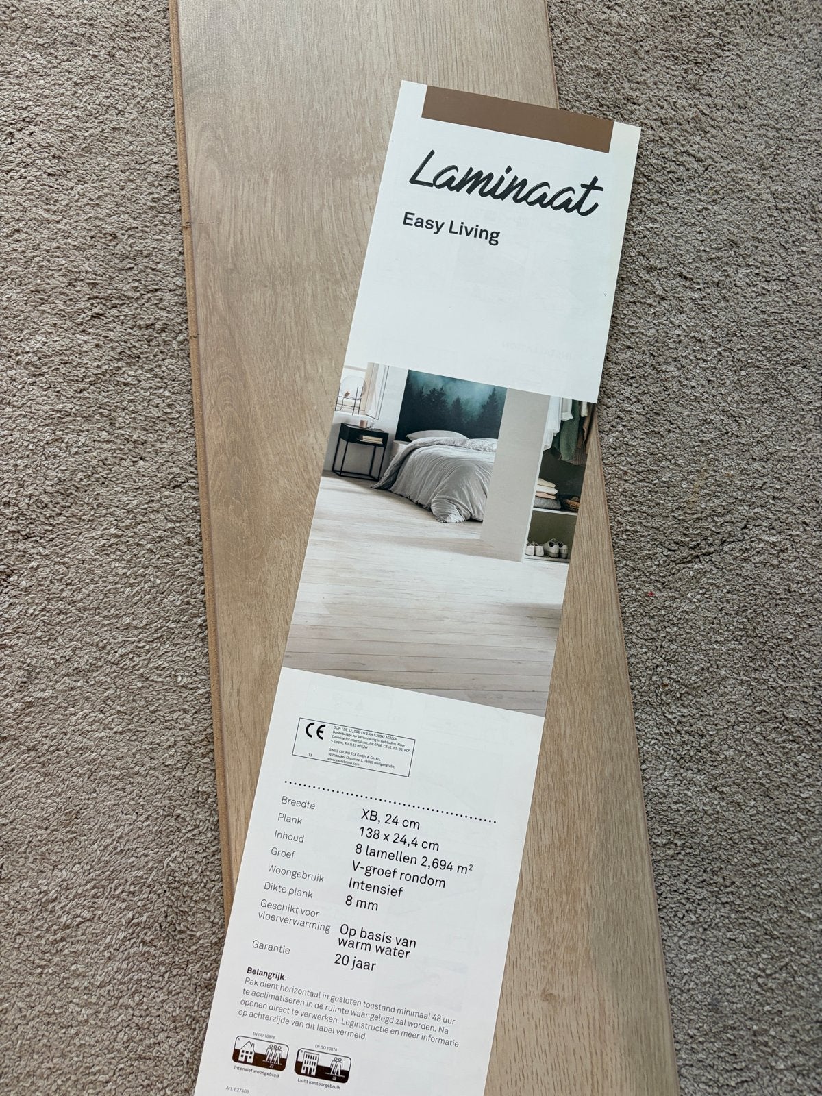 8 pakken Easy Living laminaat van Karwei - Nieuw, Ophalen, 50 tot 150 cm, Nieuw, 10 m² of meer