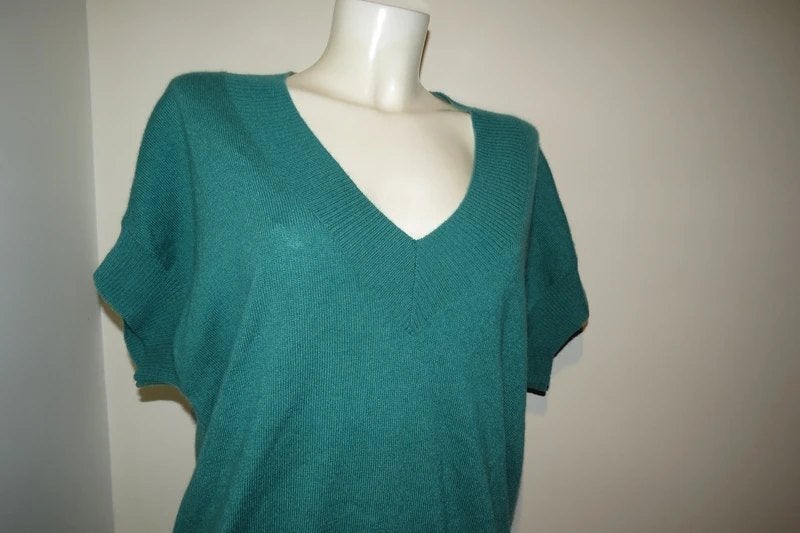 Notshy cashmere cruise trui v hals uitstaand deel mouw L, Verzenden, Maat 42/44 (L), Zo goed als nieuw, Notshy Cashmere