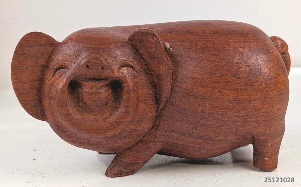 Groot Chinees varken massief hout, Ophalen
