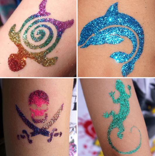 Ibiza Hairwraps, Glittertattoos en Schminken, kinderfeestje, Ophalen, Nieuw