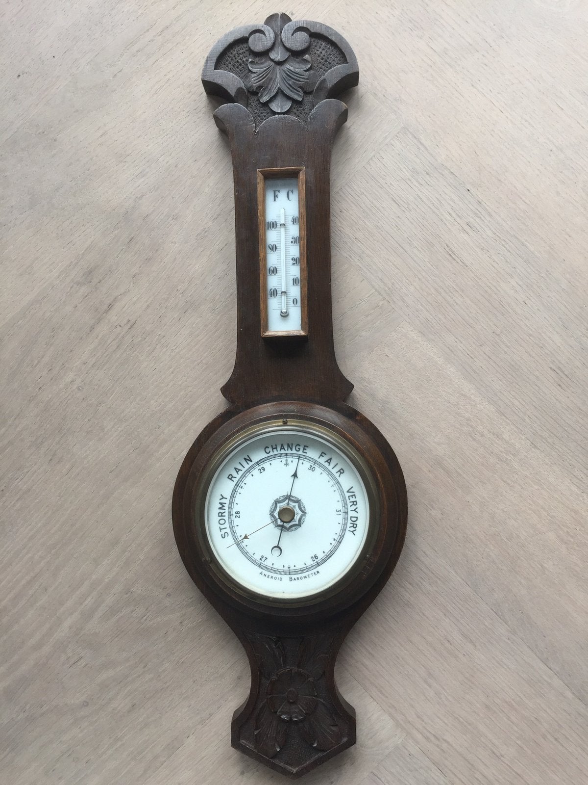Mooie antieke barometer in perfecte staat, Ophalen of Verzenden, Zo goed als nieuw