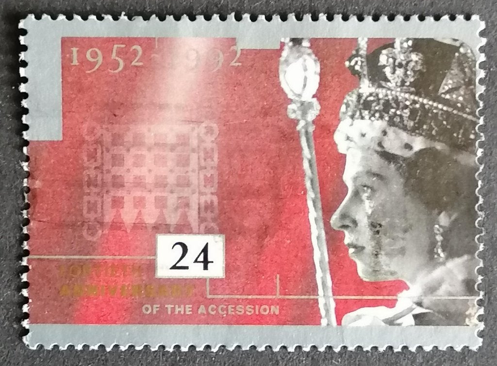 UK - mi. 1387 Queen Elizabeth 1992, Verzenden, Gestempeld